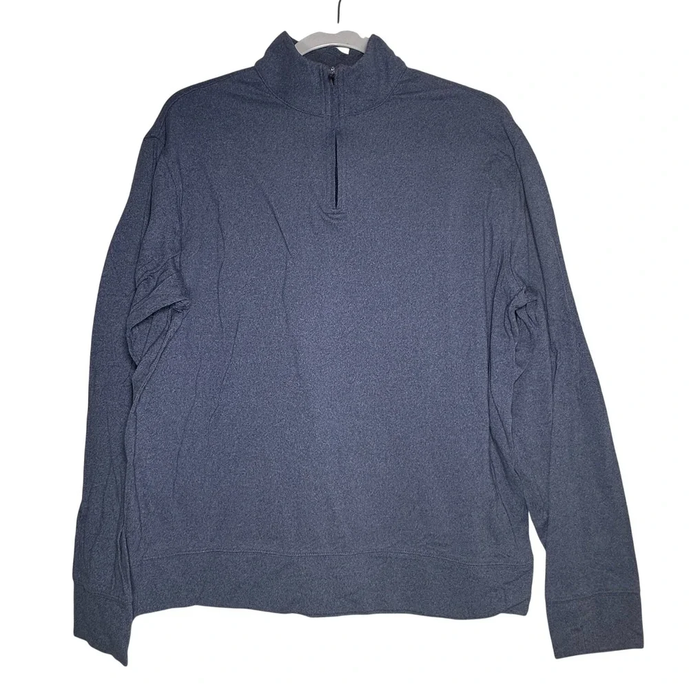 Daniel Cremieux‎ Signature Collection Mens Medium Blue Quarter Zip Pullover
